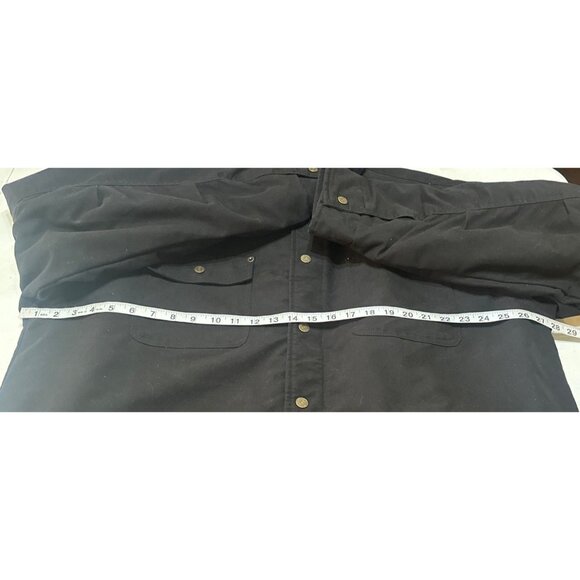 Wrangler Workwear Black Collared Button-Down Heavy Jacket Men's Size 2XL (50-52) - Picture 11 of 16